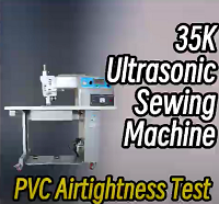 Test di tenuta all'aria del PVC della macchina da cucire ad ultrasuoni 35kHz